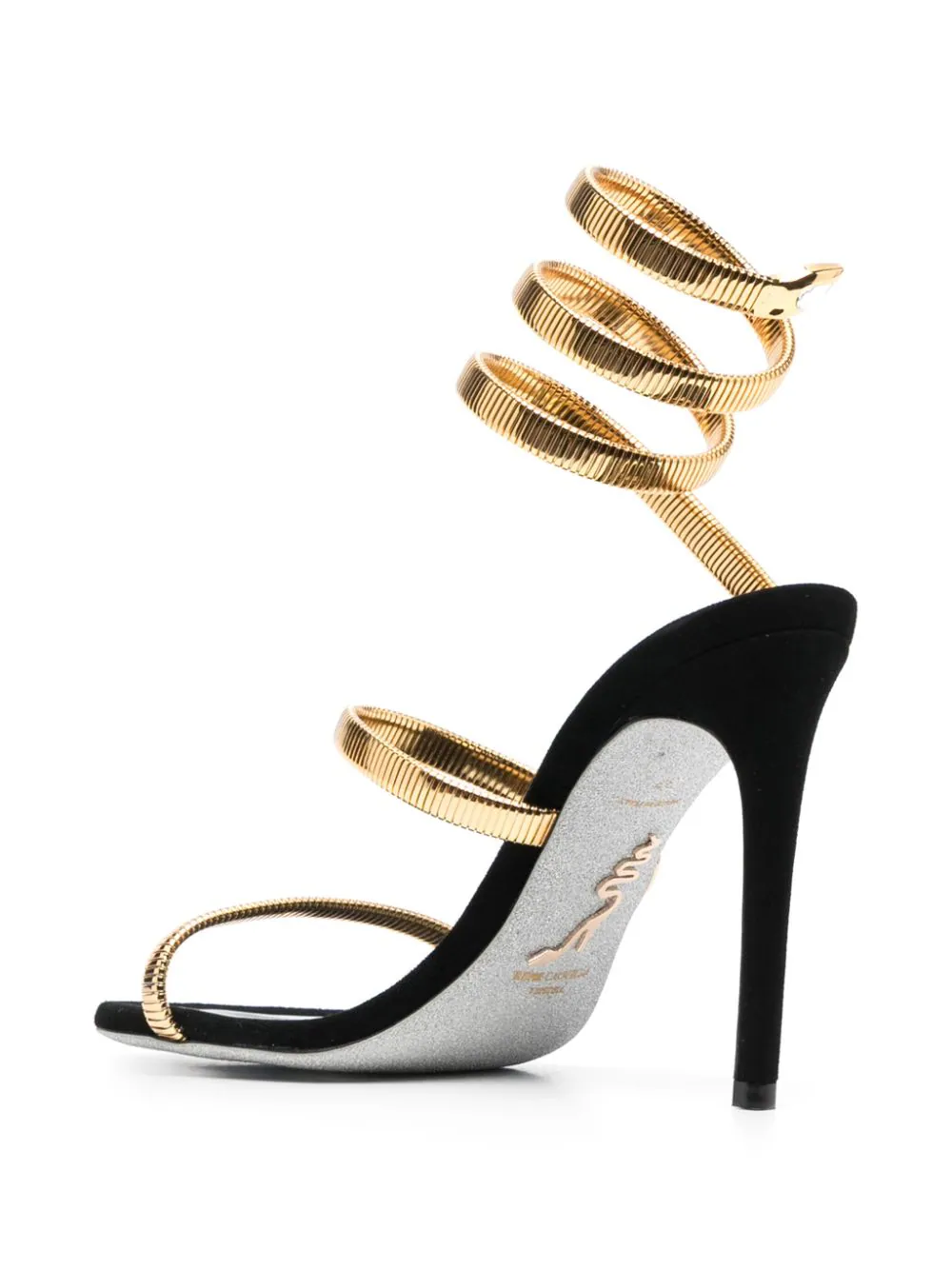 RENÉ CAOVILLA Juniper Round Toe Heeled Sandals