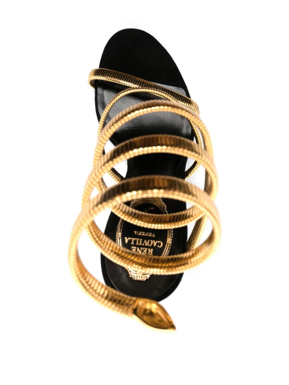 RENÉ CAOVILLA Juniper Round Toe Heeled Sandals