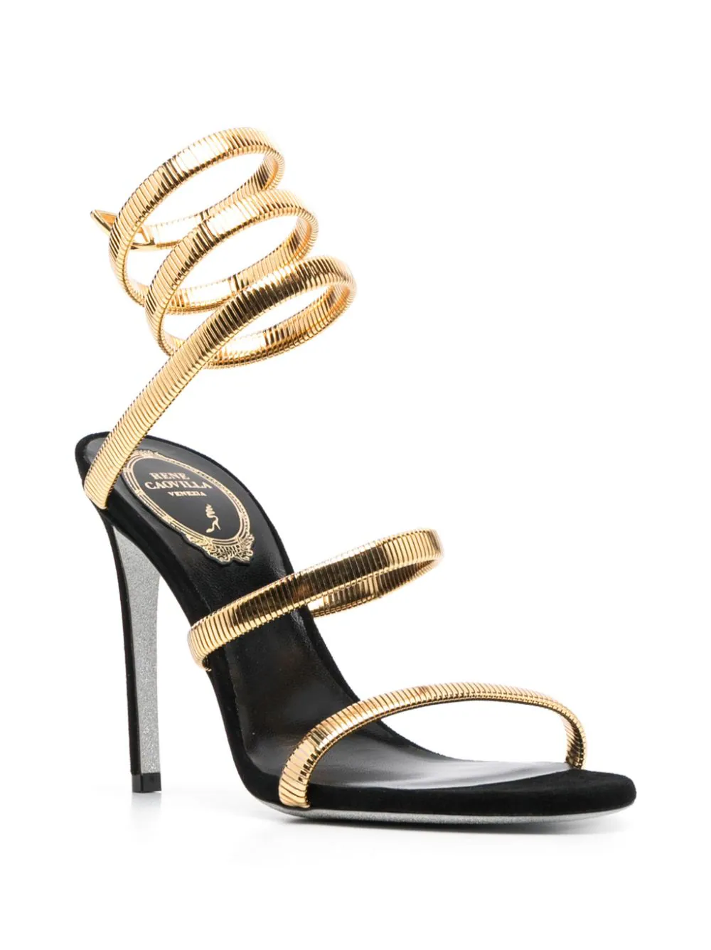 RENÉ CAOVILLA Juniper Round Toe Heeled Sandals