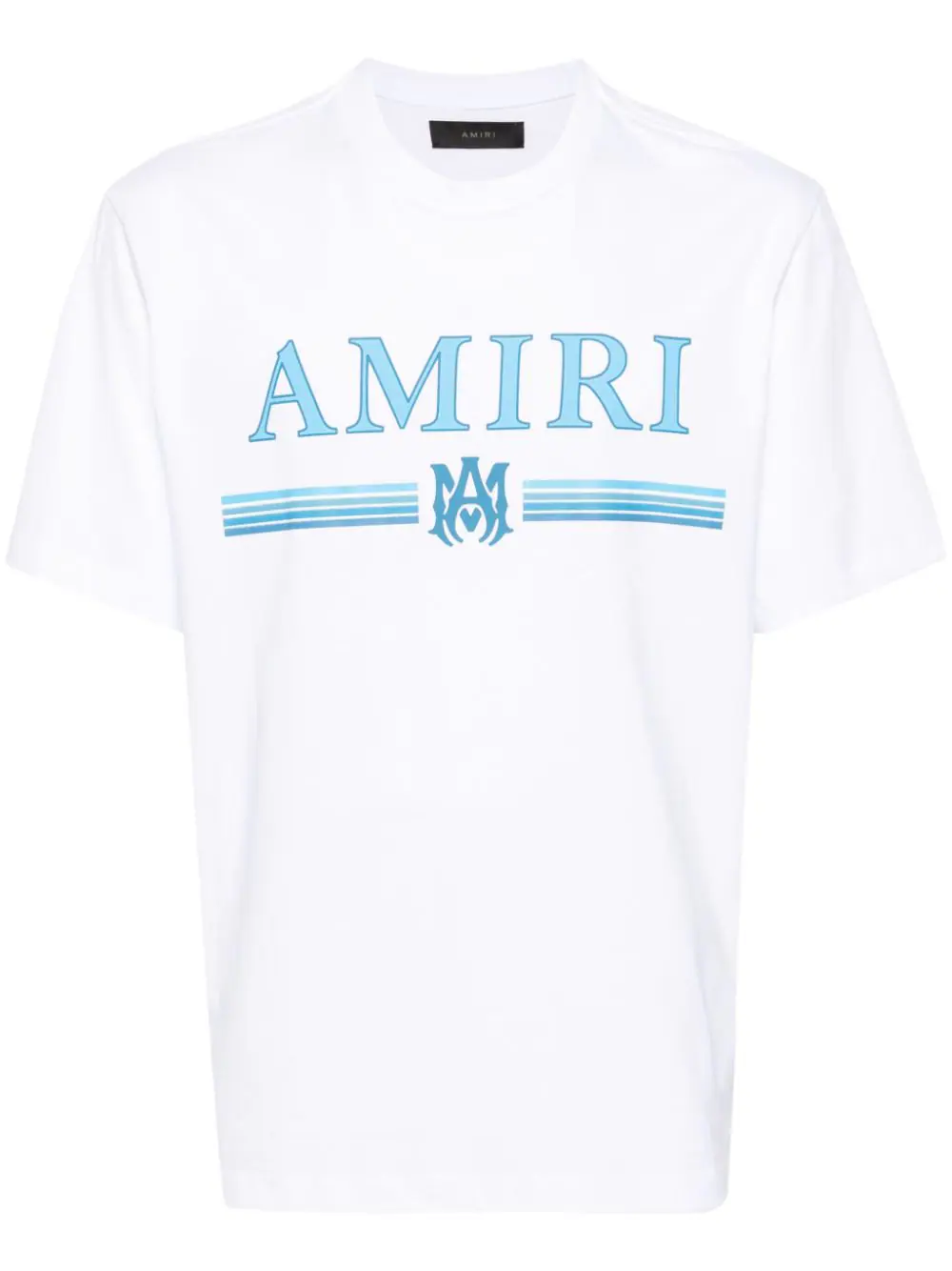 AMIRI WHITE Logo Printed Crewneck T-Shirt