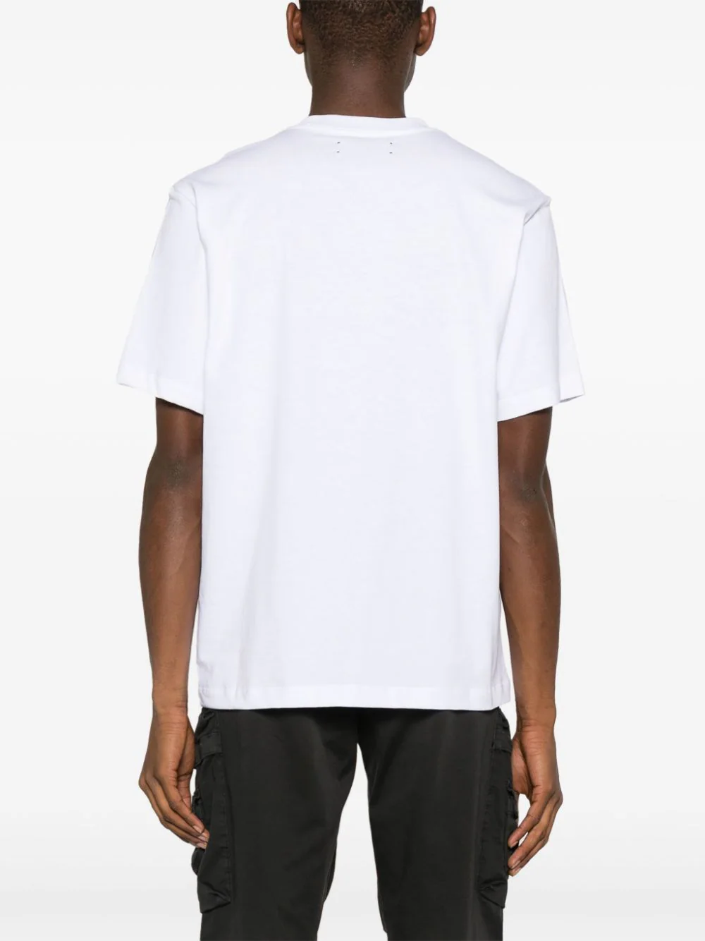 AMIRI WHITE Logo Printed Crewneck T-Shirt