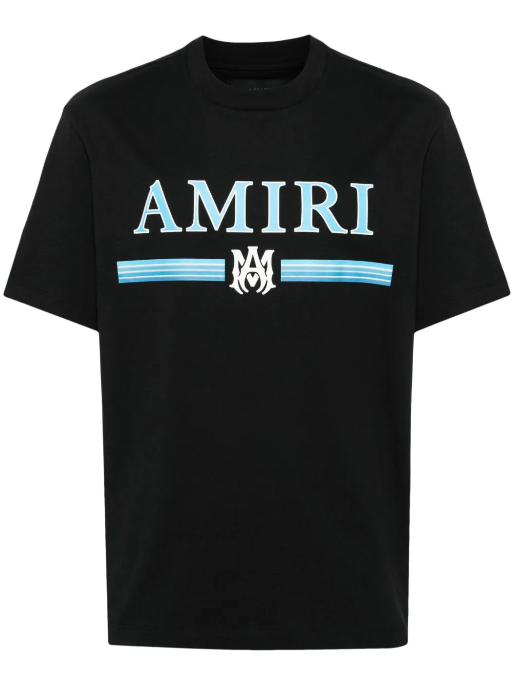 AMIRI BLACK Logo Printed Crewneck T-Shirt