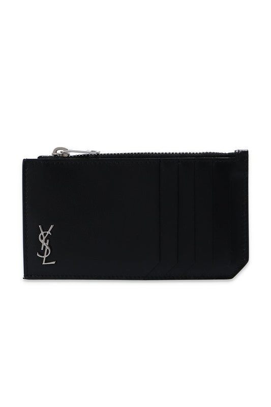 Saint Laurent Tiny Monogram Fragments Zip Card Case