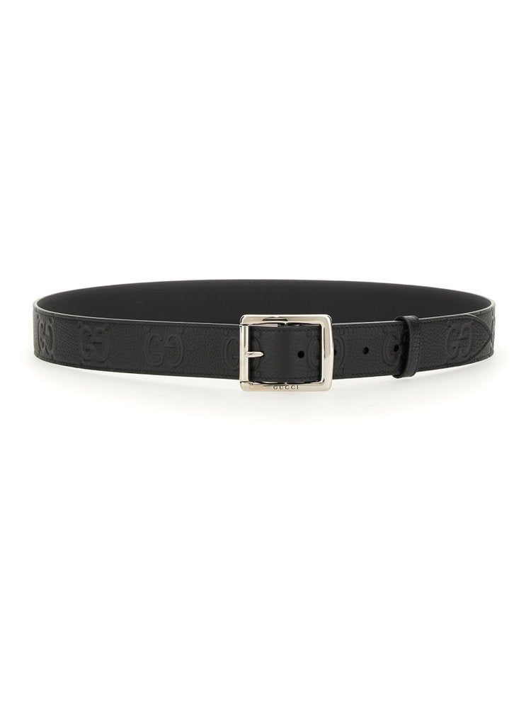 Gucci GG Embossed Buckle Belt