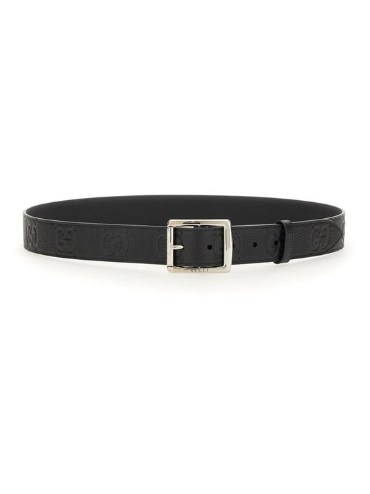 Gucci GG Embossed Buckle Belt