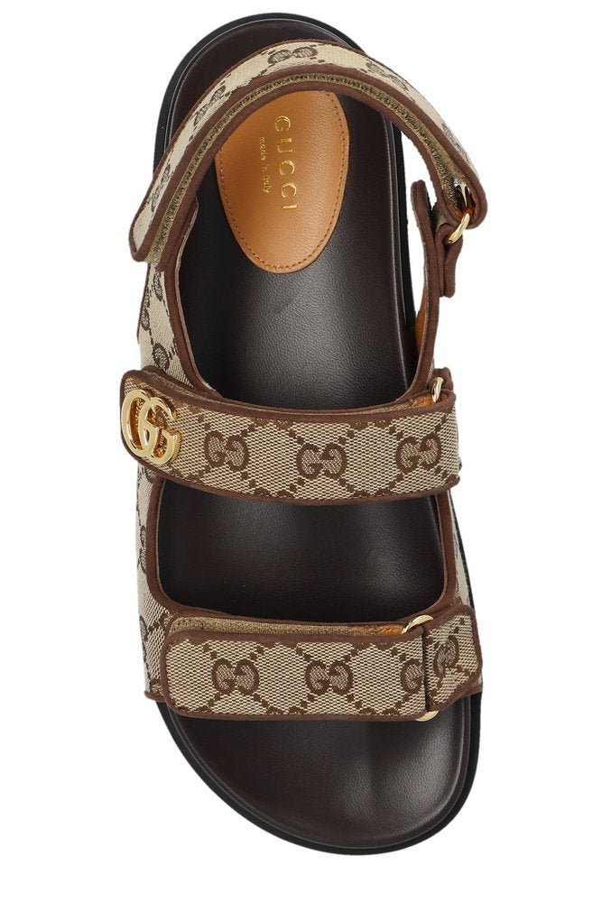 Gucci Double G Monogrammed Sandals