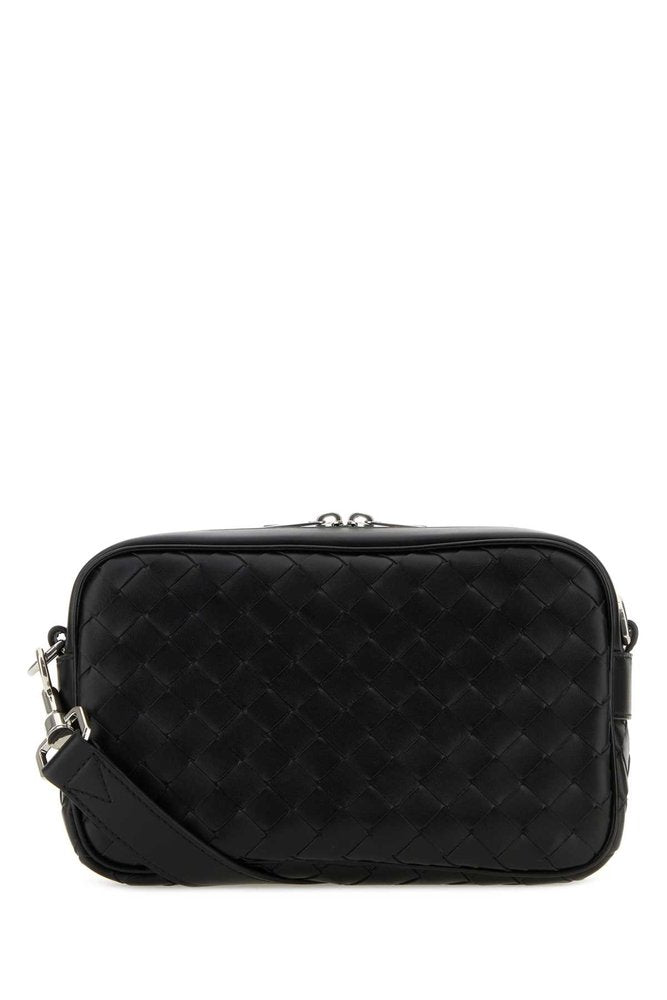 BOTTEGA VENETA Intreccio Zip Around Messenger Bag