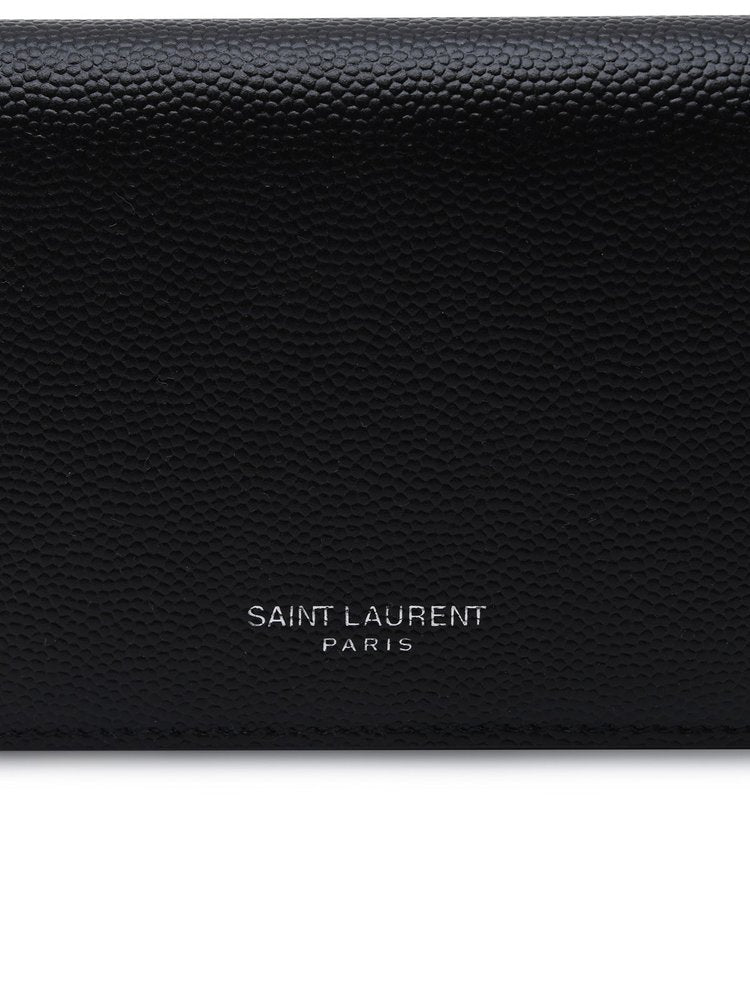 SAINT LAURENT Logo Print Bifold Cardholder