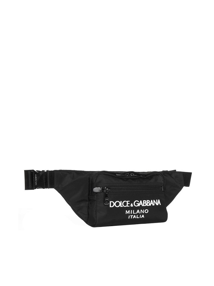 Dolce & Gabbana Logo Embossed Zipped Belt Bag