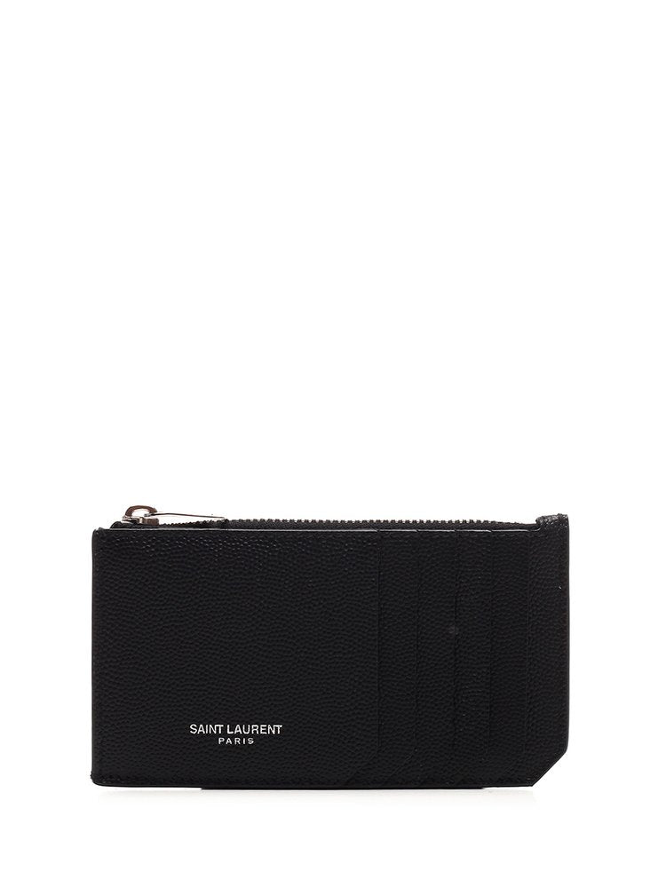SAINT LAURENT Fragment Zipped Card Case