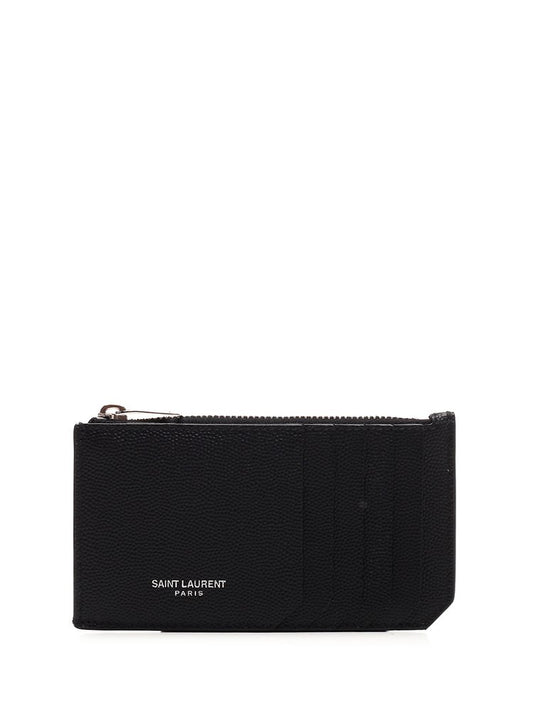 SAINT LAURENT Fragment Zipped Card Case