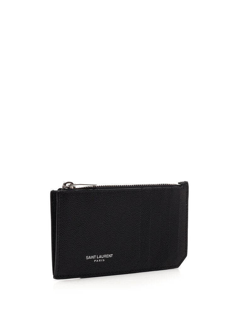 SAINT LAURENT Fragment Zipped Card Case