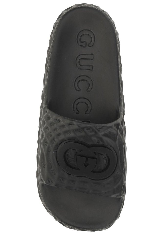GUCCI Logo Patch Sandals