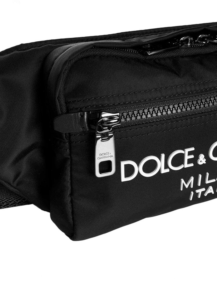 Dolce & Gabbana Logo Embossed Zipped Belt Bag