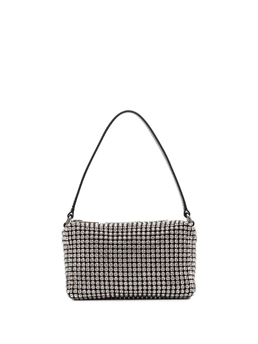 ALEXANDER WANG  medium Wangloc rhinestone-embellished clutch bag
