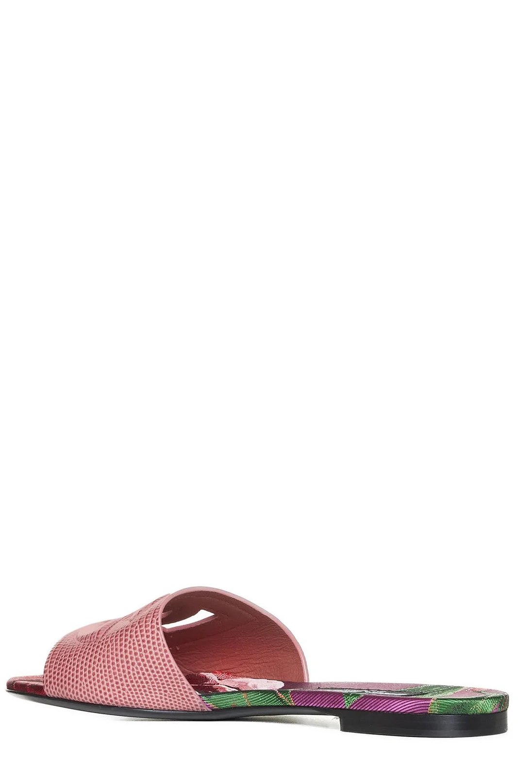 DOLCE & GABBANA DG Logo Iguana Printed Sliders