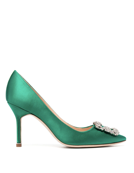 MANOLO BLAHNIK Hangisi buckle-detail pumps 95
