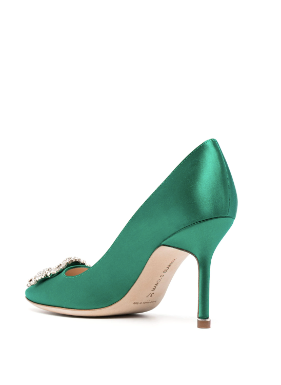 MANOLO BLAHNIK Hangisi buckle-detail pumps 95