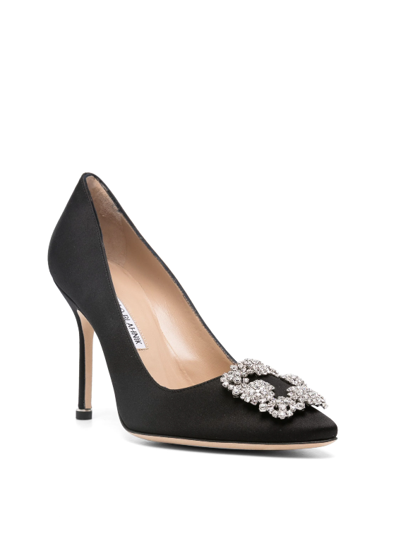 MANOLO BLAHNIK Hangisi crystal-embellished pumps 110