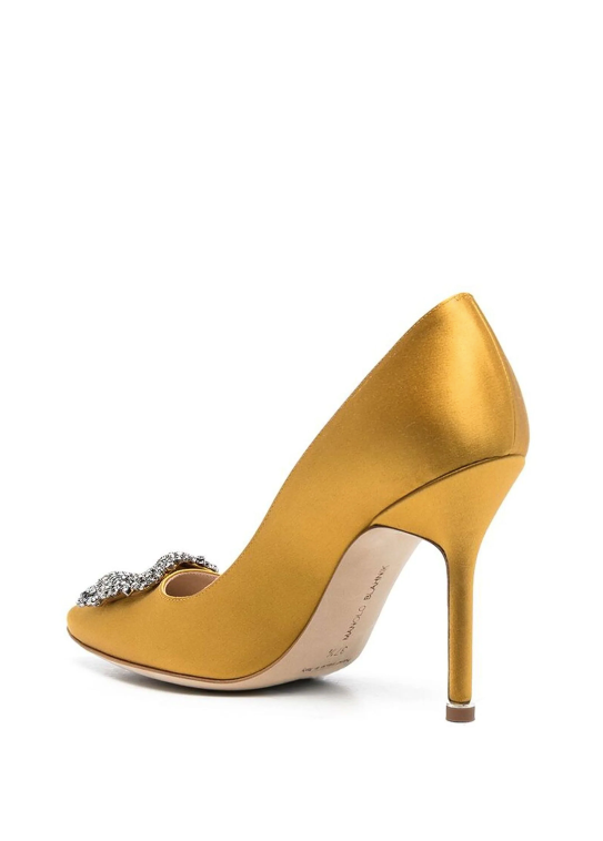 MANOLO BLAHNIK Hangisi satin pumps 105