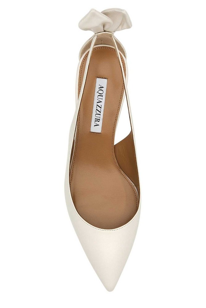 AQUAZZURA Bow Tie Pointed-Toe Pumps