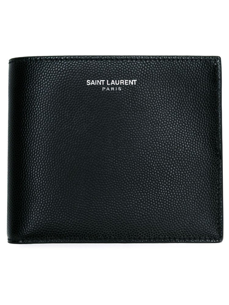 Saint Laurent Logo Plaque Bi-Fold Wallet