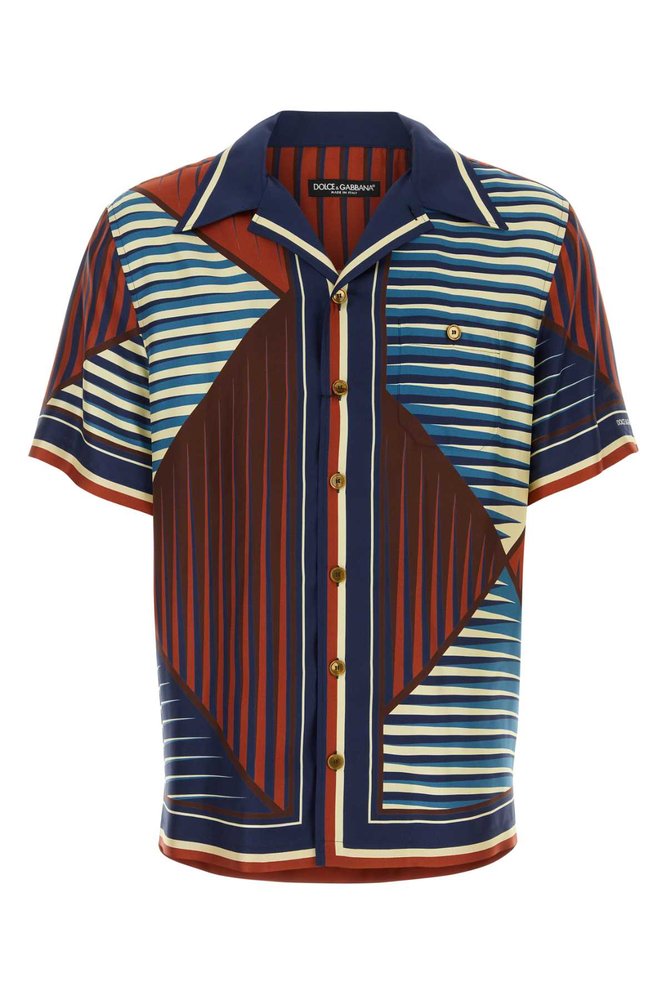 Dolce & Gabbana Striped Short-Sleeved Shirt