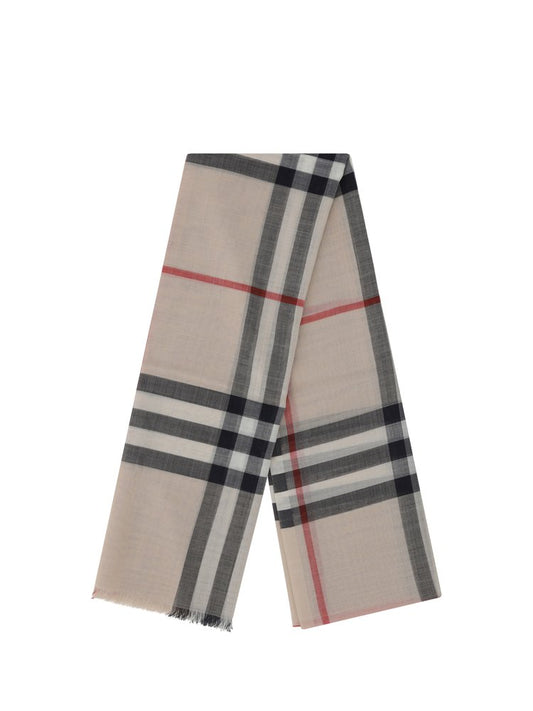 Burberry Giant Check Frayed-Edge Scarf