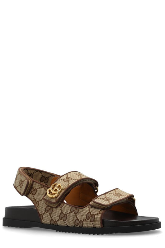 Gucci Double G Monogrammed Sandals