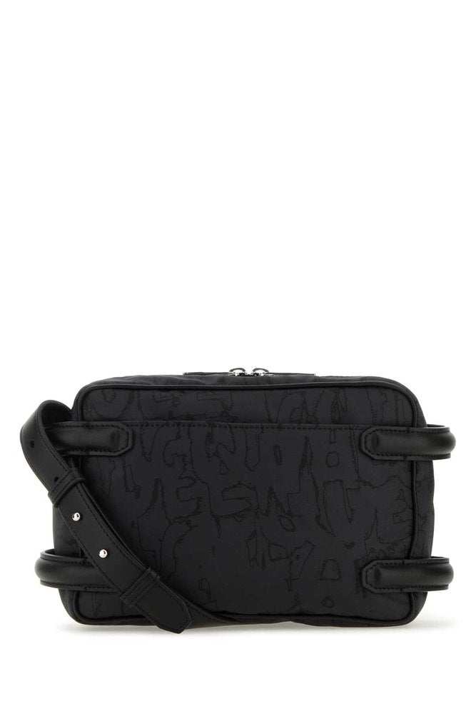 ALEXANDER MCQUEEN The Harness Logo-Printed Zipped Camera Bag