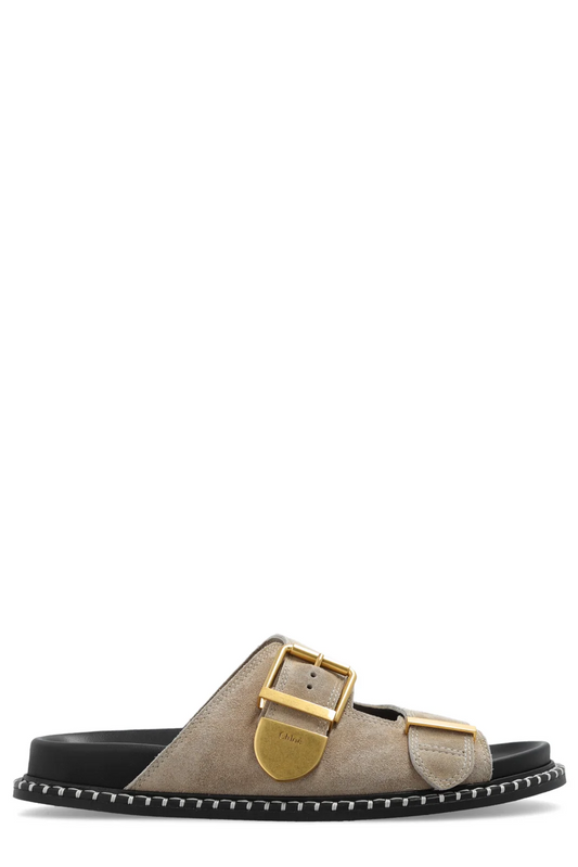 CHLOÉ Buckle-Detailed Slip-On Sandals