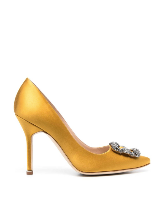 MANOLO BLAHNIK Hangisi satin pumps 105