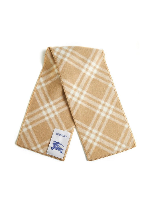 BURBERRY Checkered Logo Patch Scarf