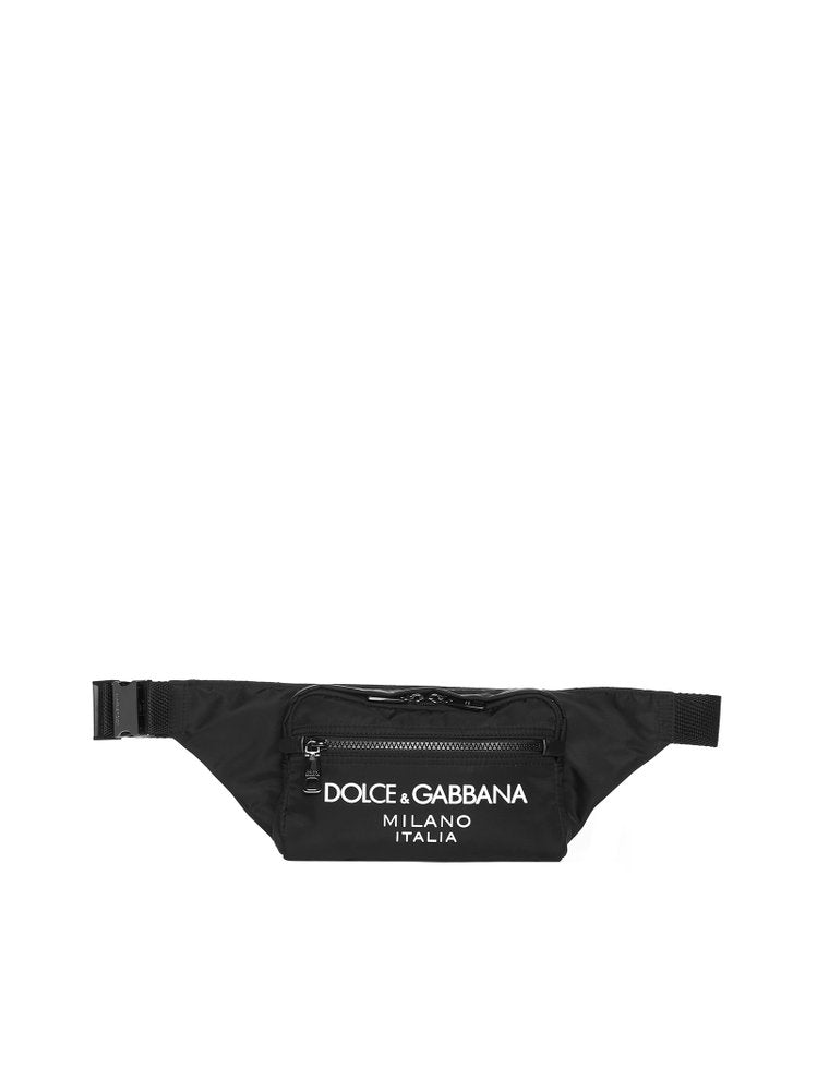 Dolce & Gabbana Logo Embossed Zipped Belt Bag