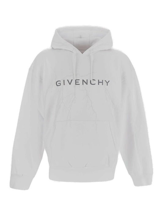 GIVENCHY Logo Printed Drawstring Hoodie