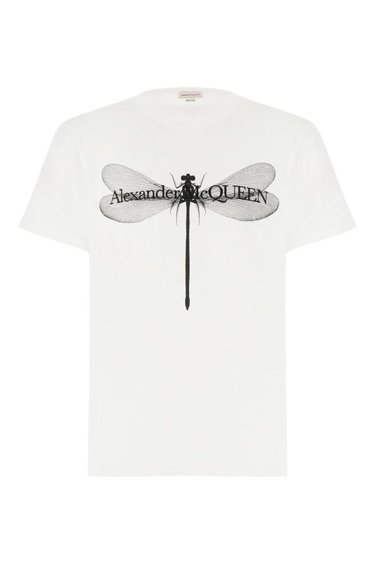 ALEXANDER MCQUEEN Dragon-Fly Printed Crewneck T-Shirt